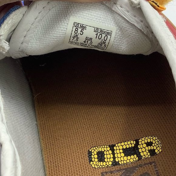 Vans Multicolor Leather Sneakers with Velcro Straps - Picture 8 of 9